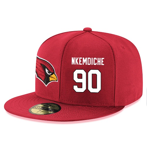 NFL Arizona Cardinals #90 Robert Nkemdiche Stitched Snapback Adjustable Player Hat - Red/White